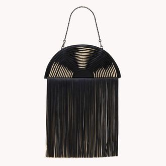 Hammitt Hammitt Shelley Clutch Statement Fringe Gunmetal