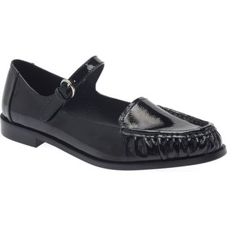 Jeffrey Campbell Lillith Mary Jane Flat in Black Patent at Nordstrom, Size 5.5
