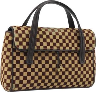 Louis Vuitton Pre-owned Damier Sauvage Lion Hand Bag - Dames - Vintage Handtas - Bruin - ONE Size - Leer - Vintage