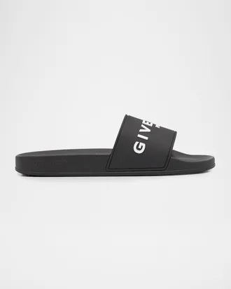 Givenchy Men & apos;s Logo Slide Sandals