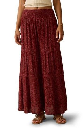 Faherty Woodstock Tiered Smocked Waist Skirt in Belmonte Floral at Nordstrom Rack, Size Small