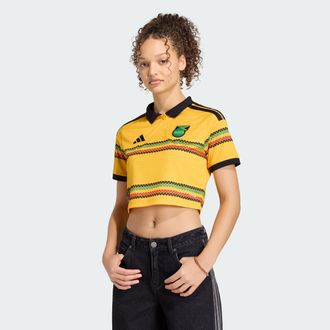 adidas Womens adidas Jamaica 26 x Bob Marley Home Cropped Jersey