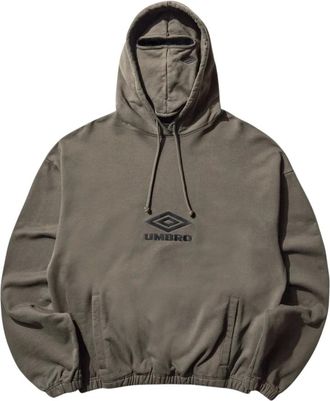 Umbro OG Logo Masked Hoodie - Heren - Sport - Grijs - Maat: L Katoen