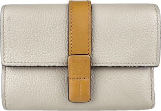 Loewe Brown Grayish Leather Wallet (Tri-Fold) (Pre-Owned)