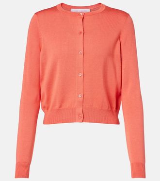 Carolina Herrera Cropped silk and cotton cardigan