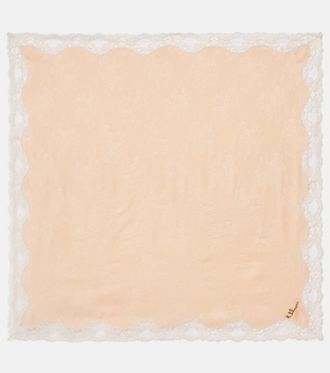 Chlo&eacute; Chlo&eacute; Pa&ntilde;uelo de jacquard de seda con encaje