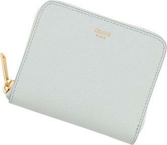 Celine Light Blue Leather Wallet (Bi-Fold) (Pre-Owned)