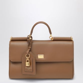 Dolce & Gabbana My Sicily top handle bag in caramel leather