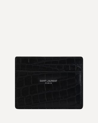 Saint Laurent Portacarte in pelle Man UNI