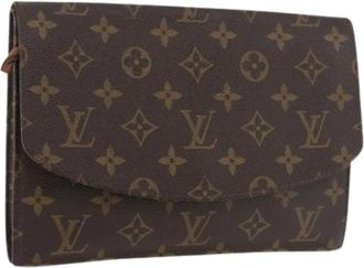 Louis Vuitton Pre-owned Clutches, female, Brown, Size: ONE SIZE Pre-owned Vintage Monogram Clutch