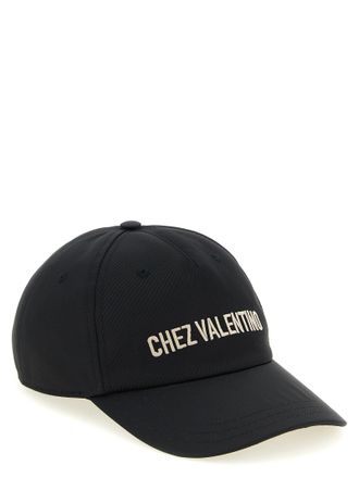 Valentino Garavani Logo-Embroidered Baseball Cap - Black