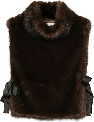 Liviana Conti Scarf Brown Fur Patricia