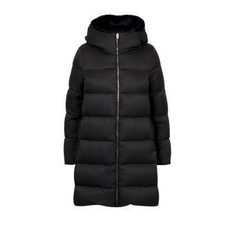 Herno Polar-Tech Gewatteerde Jas met Capuchon - Dames - Dons jassen - Zwart - 3XL - Polyester - Jassen
