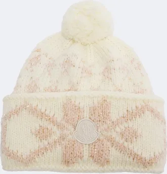 Moncler Berretto in misto lana con paillettes