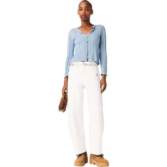 Maje 2-in-1 cardigan in Blue Sky at Nordstrom, Size X-Small