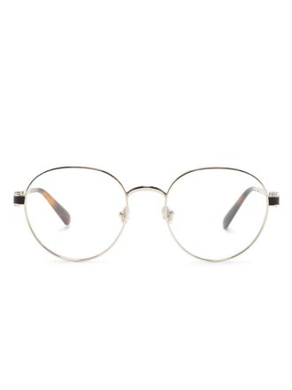 Moncler ML5179 glasses - unisex - Metal/Acetate - 51 - Gold