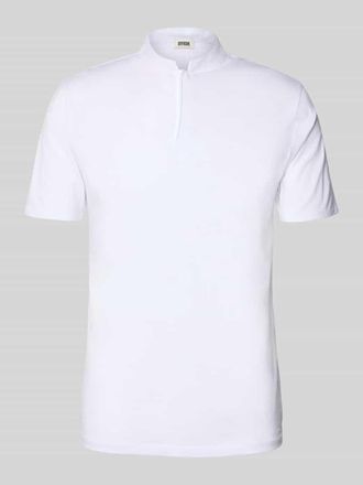 Drykorn Drykorn Slim Fit Poloshirt mit Stehkragen Modell LOUIS in Weiss, Gr&ouml;&szlig;e XXL