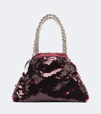 Stella McCartney Falabella Mini sequined top-handle bag