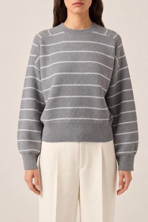 Brunello Cucinelli WomenS Grey Virgin Wool Sweater, Size XS