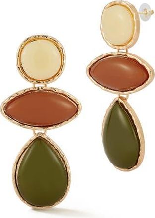 Sphera Milano Faux Stone Drop Earrings in Gold at Nordstrom Rack