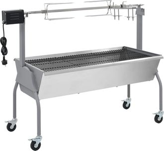 vidaXL Vidaxl - Parrilla De Barbacoa Con Asador Y Motor El&eacute;ctrico