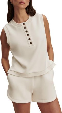 Varley Marla Button Placket Tank in Pristine at Nordstrom, Size X-Small