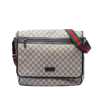 Gucci Pre-owned Cross Body Bags, female, Beige, Size: ONE SIZE Pre-owned Canvas Crossbody Bag