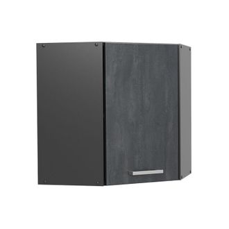 Vicco Armario Colgante De Esquina R-line, Hormig&oacute;n Negro, 57 Cm