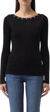 Liu Jo Trui met ronde hals - Dames - Truien - Zwart - Maat: XS Viscose