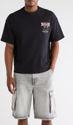 PacSun Malibu Graphic Cotton T-Shirt in Black at Nordstrom, Size X-Large