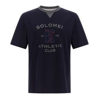 Brunello Cucinelli Hombre, Camisetas, Azul, Talla: XL