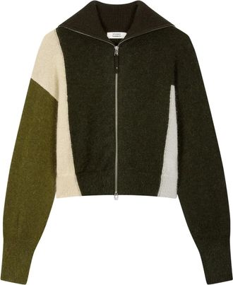 STUDIO TOMBOY Cardigan con design color-block - Verde