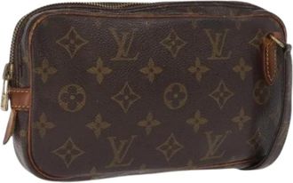 Louis Vuitton Pre-owned Cross Body Bags, female, Brown, Size: ONE SIZE Pre-owned Canvas Crossbody Bag