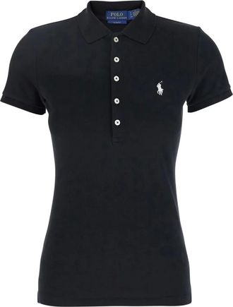Polo Ralph Lauren Tops, Dames, Zwart, XS, Katoen, Julie Polo Shirt