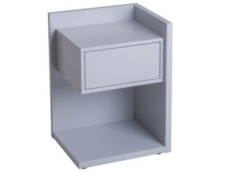 Schubiger M&ouml;bel Nachttisch Count Lichtgrau Links