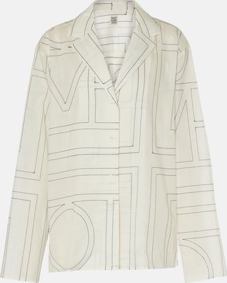 Toteme Monogram cotton-blend shirt