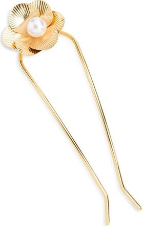 Tasha Flower Hair Pin in Gold at Nordstrom