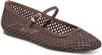 Dolce Vita Reyes Mary Jane in Chocolate Woven Raff at Nordstrom, Size 5.5