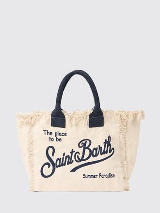 MC2 Saint Barth Borsa Vanity in denim di cotone con logo