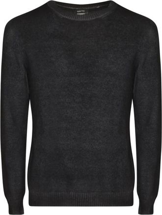 Avant Toi Rondgebreide Kleding - Heren - Ronde hals truien - Blauw - XL - Truien & Vesten