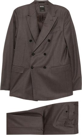 Ermenegildo Zegna Completo in lana - Marrone