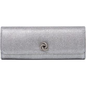 MICHELLE WILHITE The Mini Robbie Clutch in Gunmetal at Nordstrom