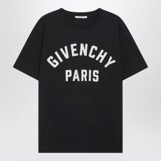 Givenchy Schwarzes kurz&auml;rmliges T-Shirt mit Logo von Givenchy