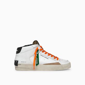 Crime London SK8 DELUXE MID LAVA ORANGE