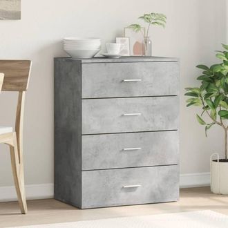 Berkfield Home Sideboard Concrete Grey 60x39x80 cm Engineered Wood | Size: 60 x 39 x 80 cm