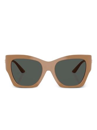 Versace Occhiali da sole Medusa oversize - Marrone