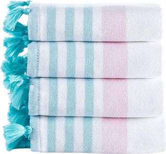 Brooks Brothers Turkish Pesthemal 4Pc Wash Towels