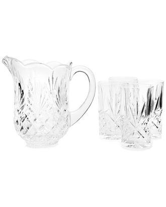 Godinger Dublin Crystal 5Pc Highball & Pitcher Set
