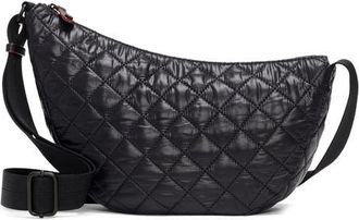 MZ Wallace Small Metro Smile Shoulder Bag in Black at Nordstrom