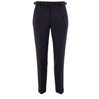 Berwick 1707 Slim-fit Trousers, male, Blue, Size: 3XL Tailored Trousers